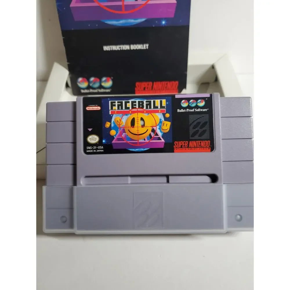 SNES - Faceball 2000 - Includes Box and Manual